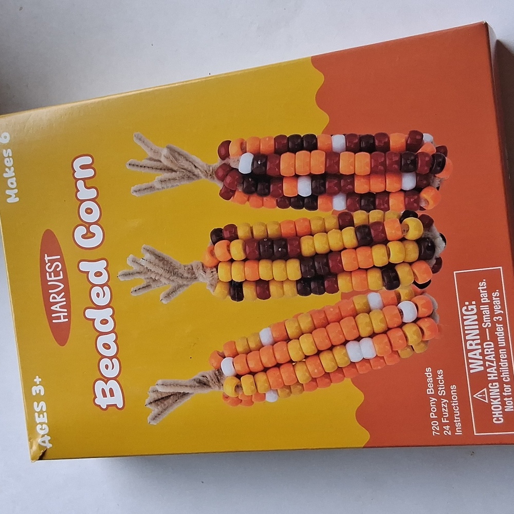 Harvest Autumn Corn Bead Craft